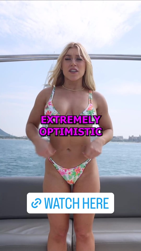 But she admitted the first one was optimistic because her boobs were bigger than she thought