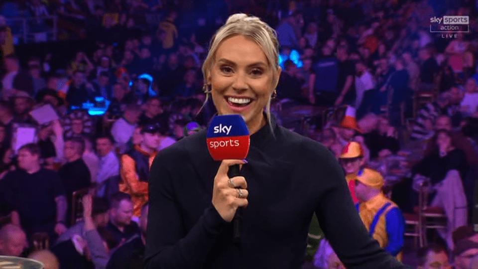 Emma Paton presented week four of Premier League Darts