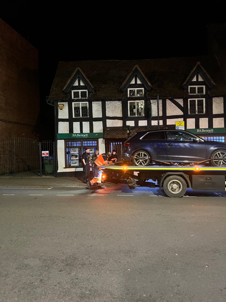 The £30,000 car was parked illegally