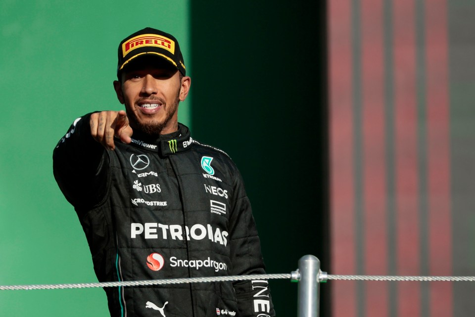 Sir Lewis Hamilton was voted the third best UK sportsperson