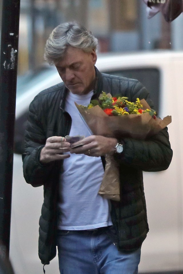 Richard Madeley was seen out buying flowers for wife Judy for Valentine's Day