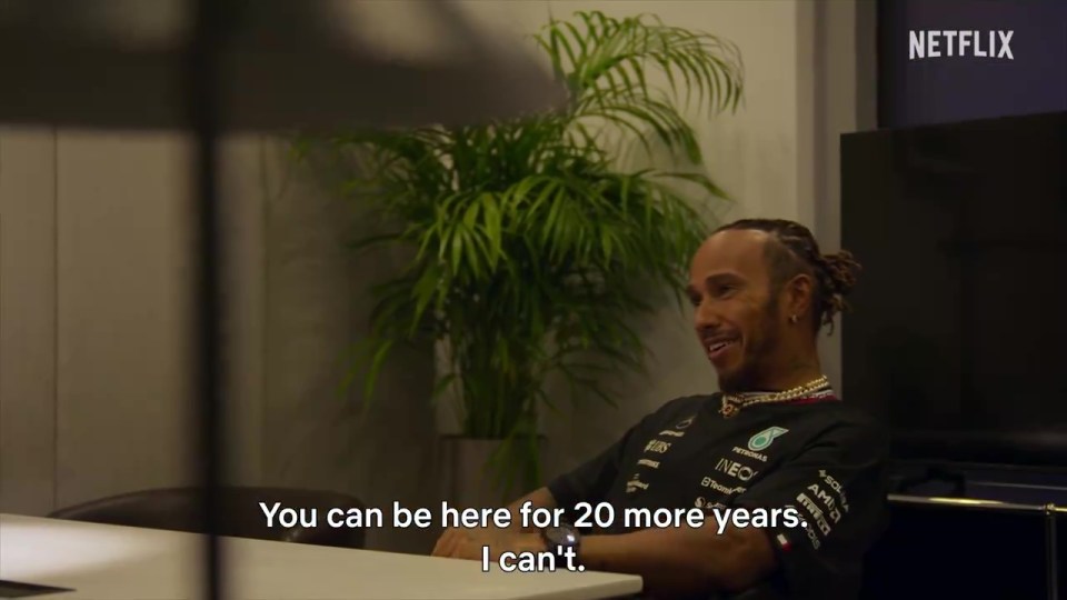 Lewis Hamilton was featured briefly in the trailer