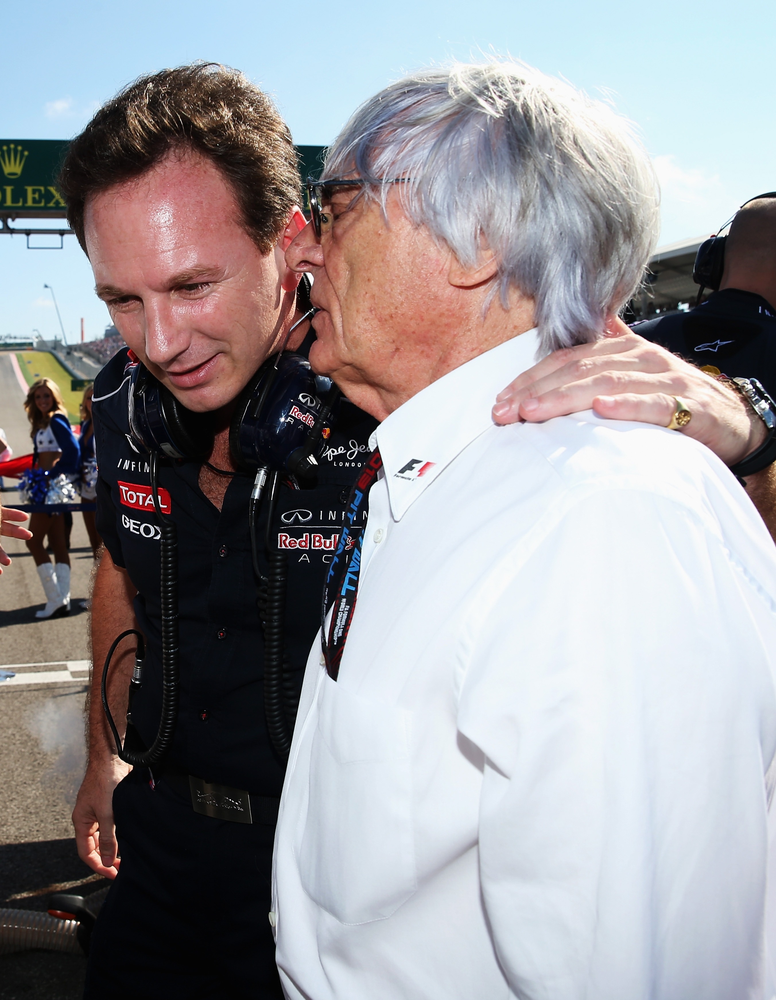 Geri and Christian first met at the Monaco Grand Prix after F1 boss Bernie Ecclestone (pictured) invited her