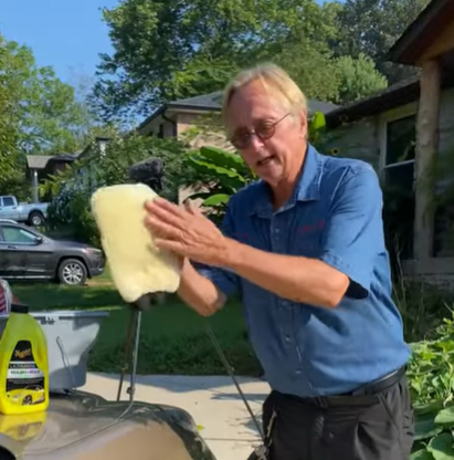 Instead, he advised hand washing your motor with the aid of a woolen mitt