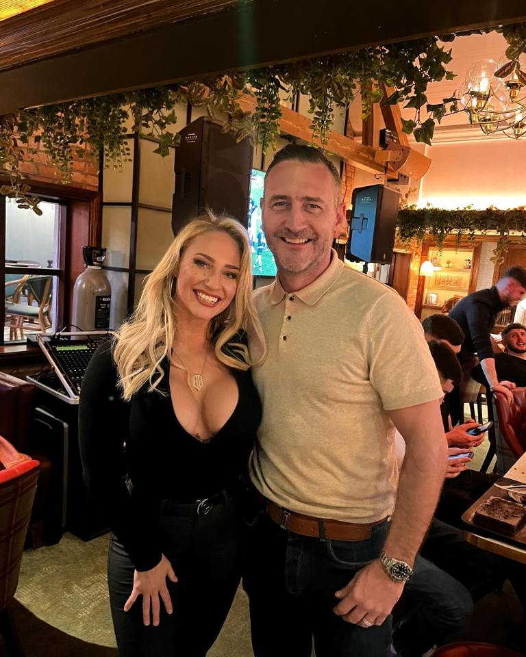 Will Mellor's fans issued him a cheeky warning after he posed with Australian boxer and OnlyFans star Ebanie Bridges