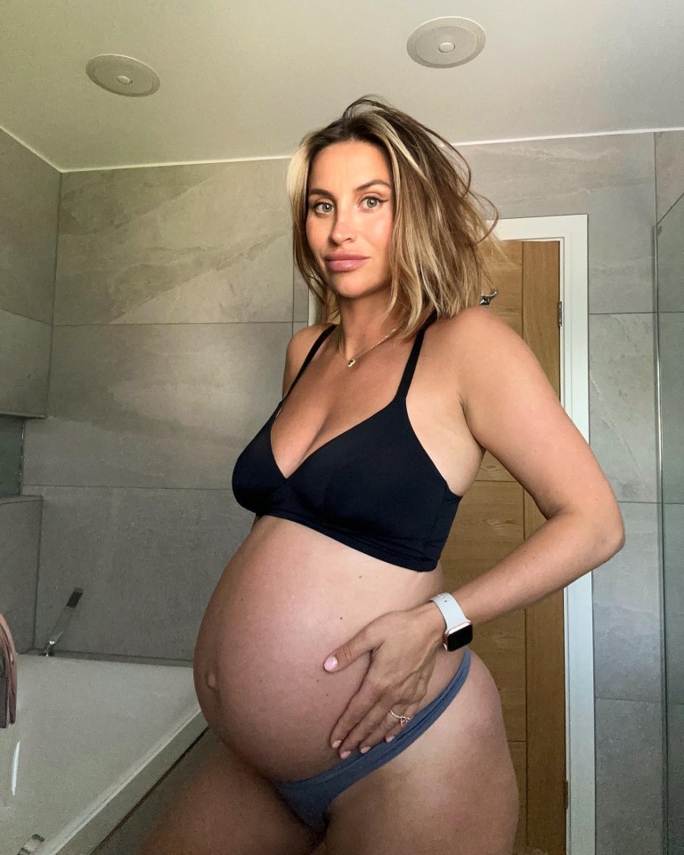 Ferne McCann had fun with her bump when the pregnancy news was out