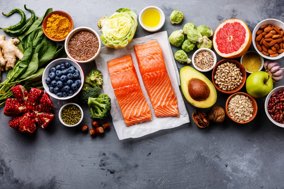 Salmon, blueberries and avocados were also named as top superfoods for 2024