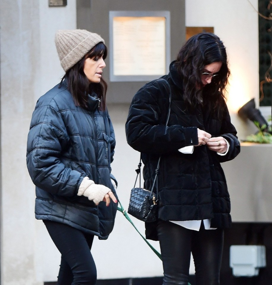 Courteney Cox is being lined up as the first signing for the celebrity spin-off of The Traitors - pictured here with host Claudia Winkleman