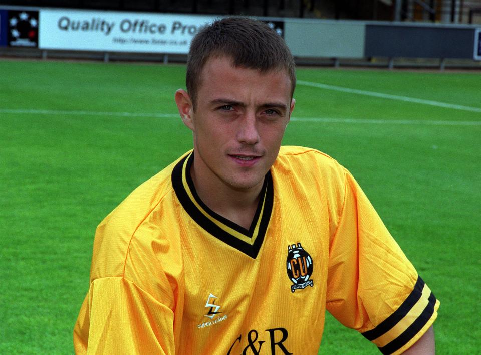 Jamie Cassidy photographed when he signed for Cambridge United