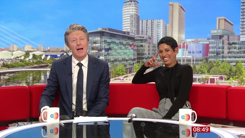 Naga Munchetty was left in fits of giggles