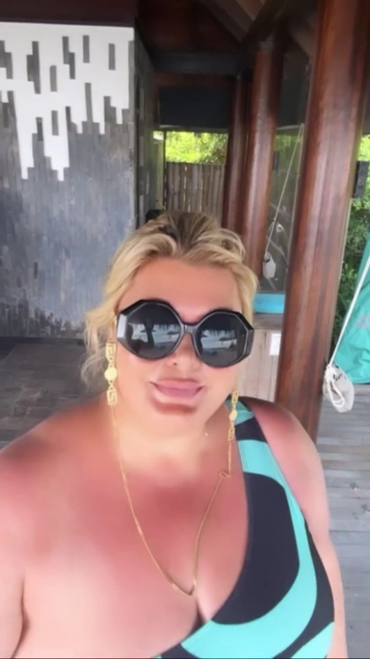 Slimmer then Ever Gemma Collins strutting her stuff in bikini during birthday getaway