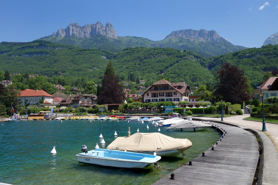 Talloires is close to the popular holiday town of Annecy