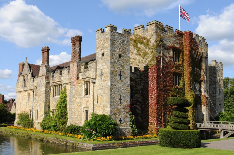 The new Gatwick flight path could see planes pass over Hever Castle –  the former home of Anne Boleyn