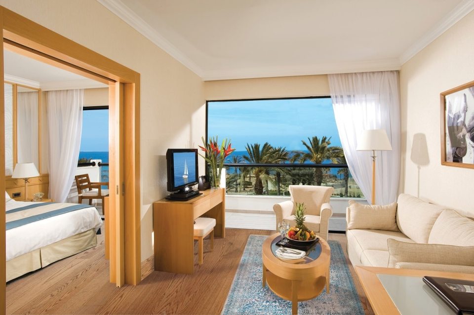 The plush rooms have stunning views