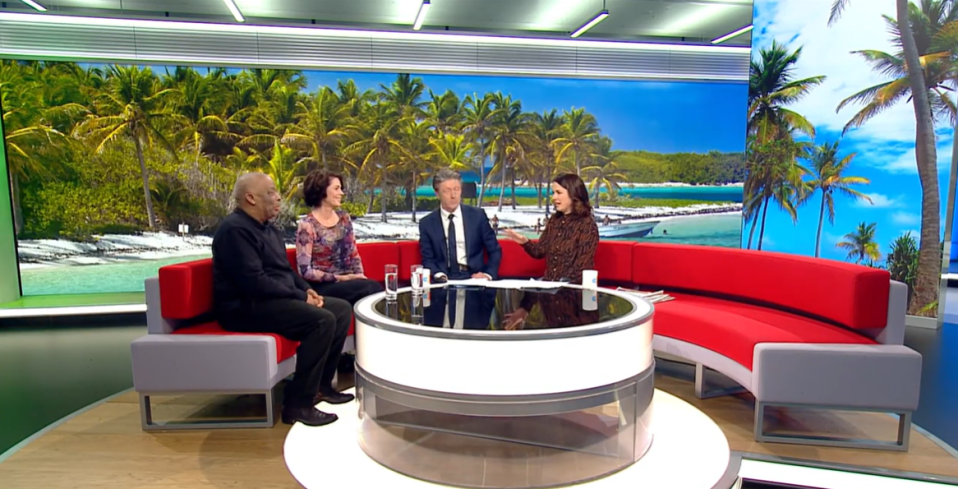 Death In Paradise's Don Warrington and Elizabeth Bourgine made an appearance on BBC Breakfast this morning