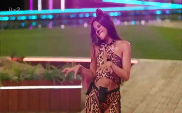 Mal dressed up as a sexy cheetah and appeared to find the whole thing hilarious