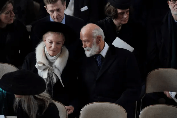 Princess Michael of Kent and Prince Michael of Kent put on a brave face after the death of their son-in-law