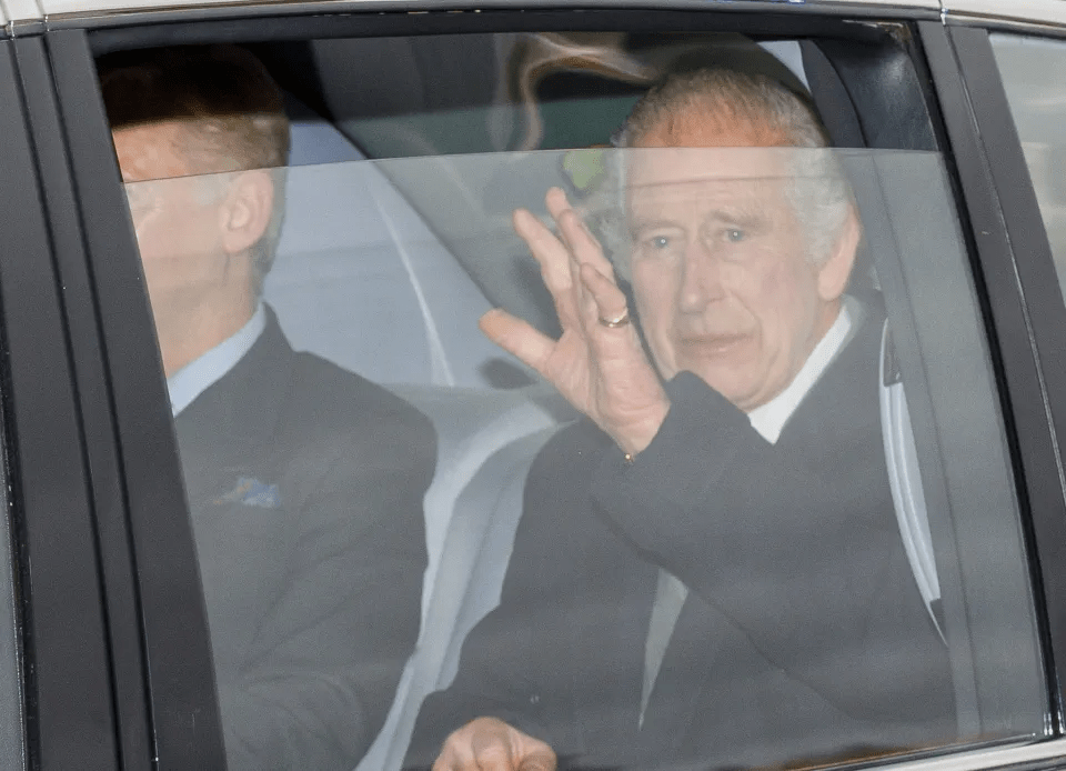 Charles waved as he arrived at Buckingham Palace earlier this week