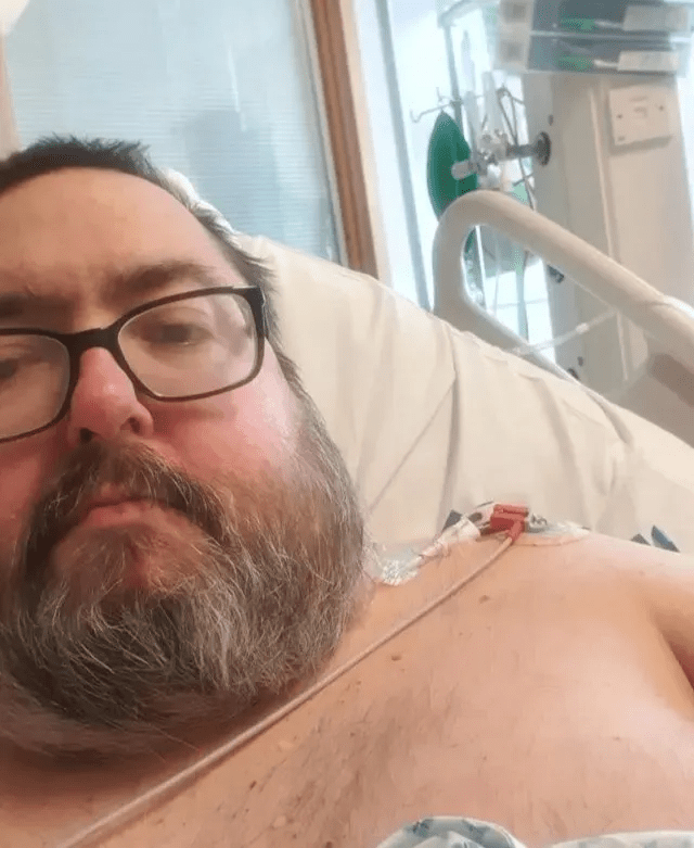 The actor shared a photo from his hospital bed in 2022