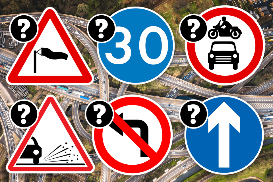 Can you guess some of the UK's most common road signs?