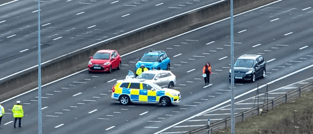 The crash happened on the M25 in Hertfordshire on February 4 just after 4am