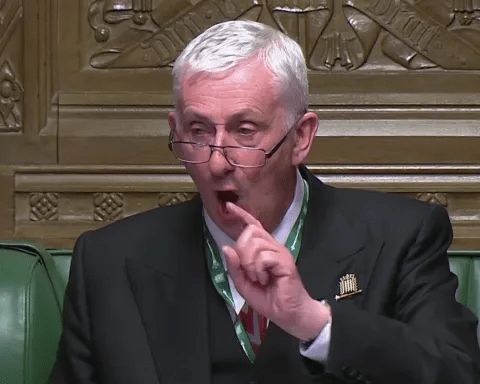 Dozens of MPs stormed out in protest at a decision by Speaker Sir Lindsay Hoyle to allow a vote on a Labour call for a pause in the fighting