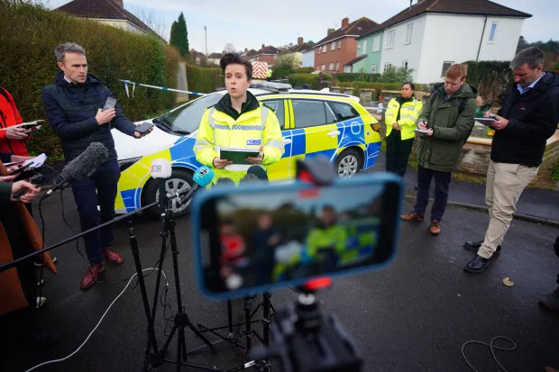 Chief Inspector Vicks Hayward-Melen speaks at a press conference today