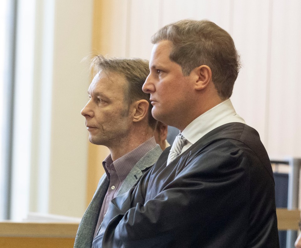 Brueckner remained expressionless as he stood in front of the judges