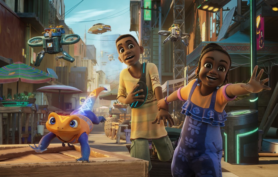 This animated series is set in a futuristic version of Lagos in Nigeria