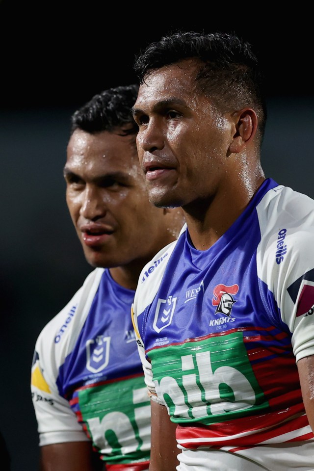 The twins play for Newcastle Knights