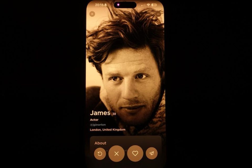 James Norton is on Dating app Raya