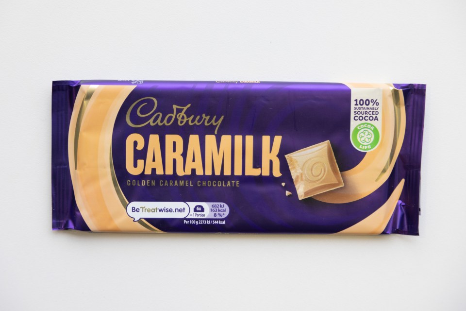 Tesco is selling a giant bar of Cadbury Caramilk