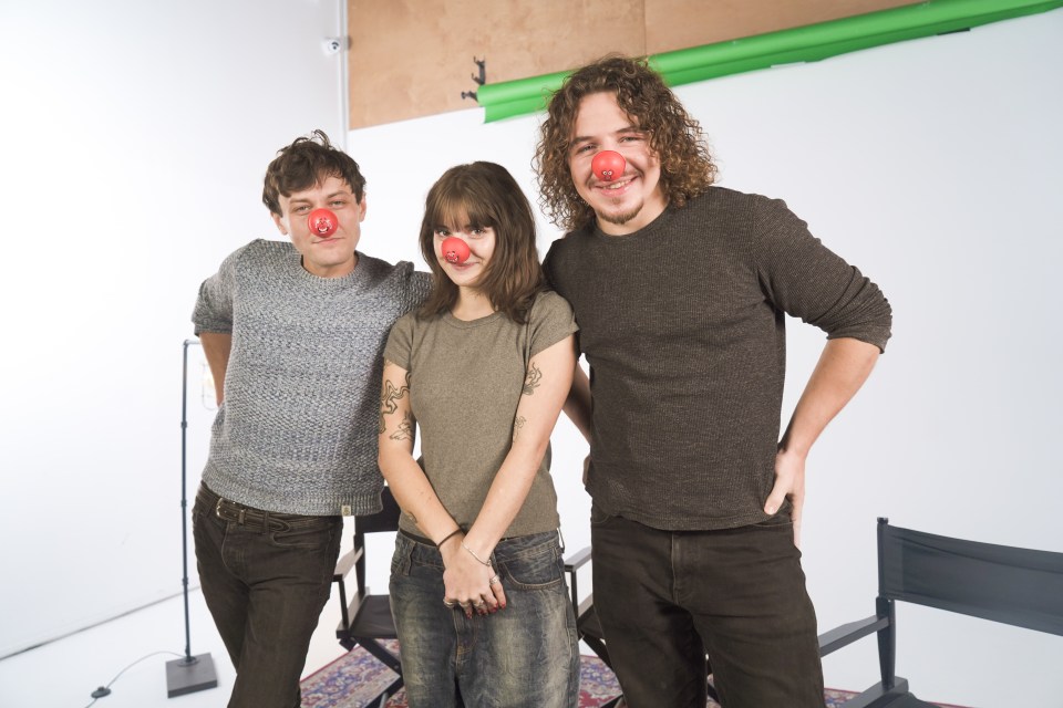 The three joined forced once again to launch this year's Red Nose Day campaign