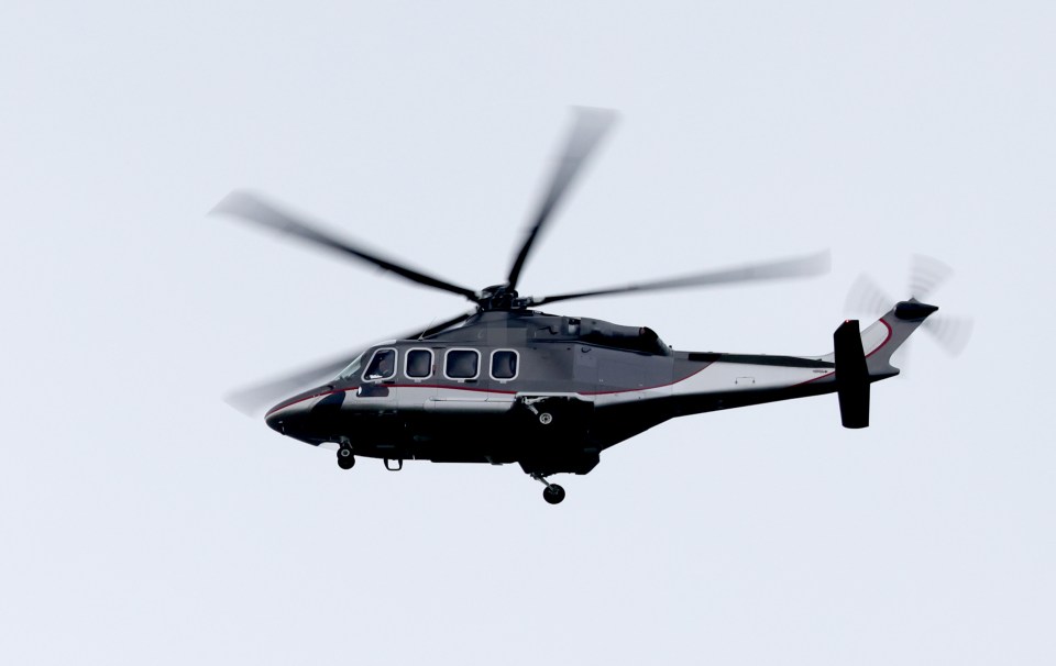 King Charles returns to Sandringham via helicopter