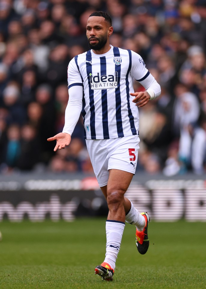 West Brom player Kyle Bartley