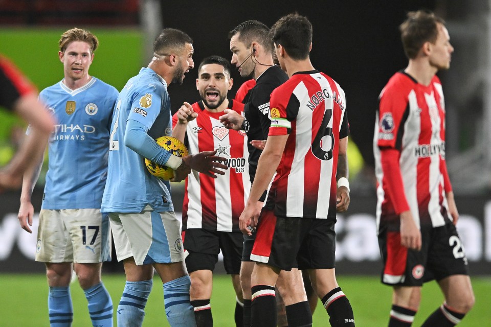 Maupay was also accused of mocking Kyle Walker earlier this season