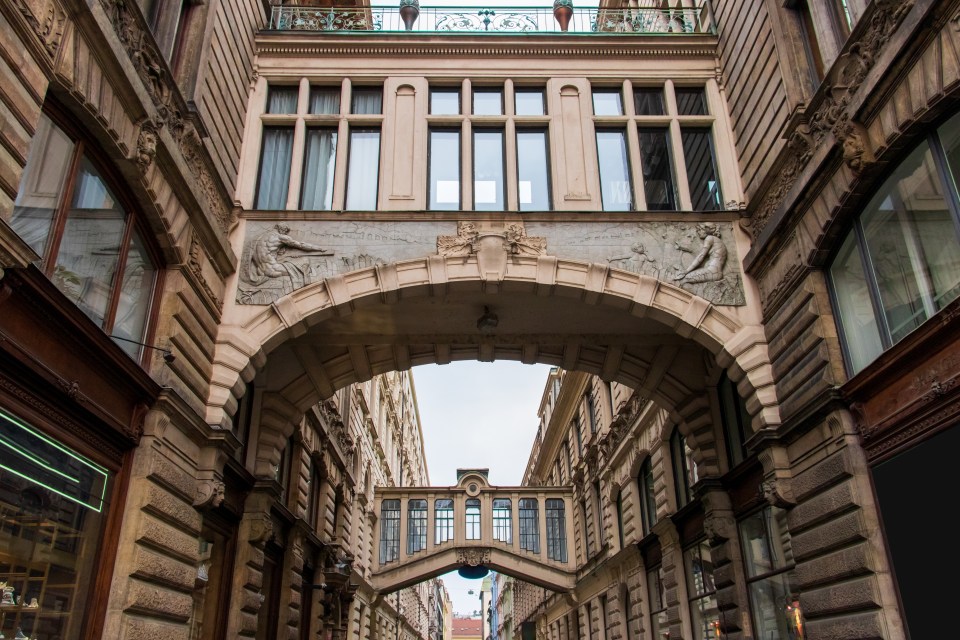 The outside of the Museum of Communism in Prague