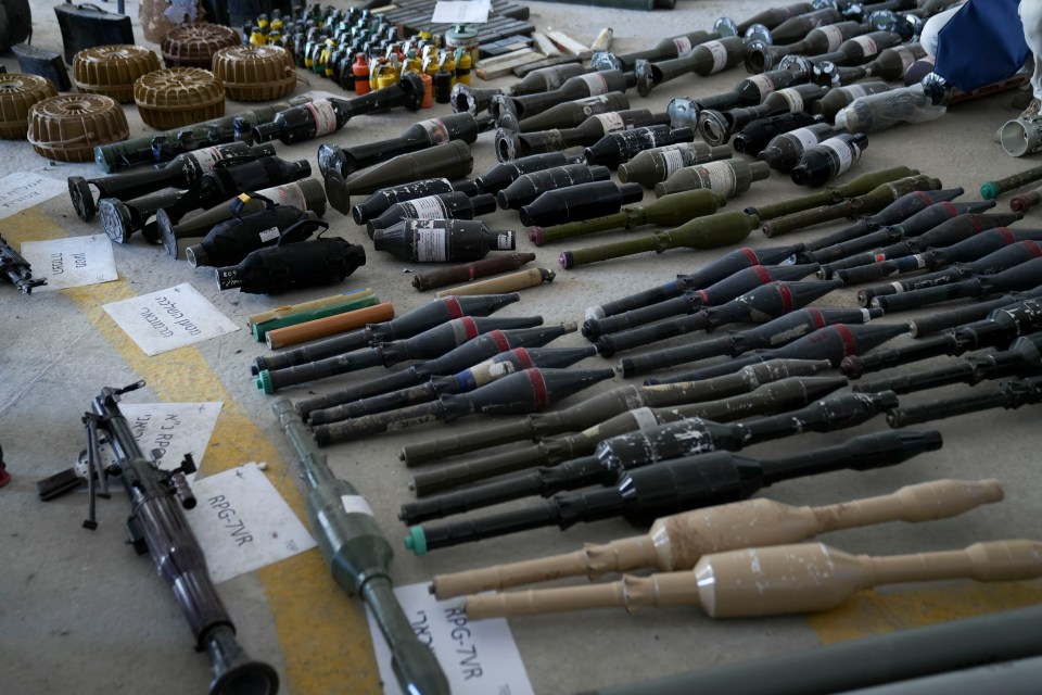 Grenades and rockets have been discovered in homes behind sofas and in bedrooms