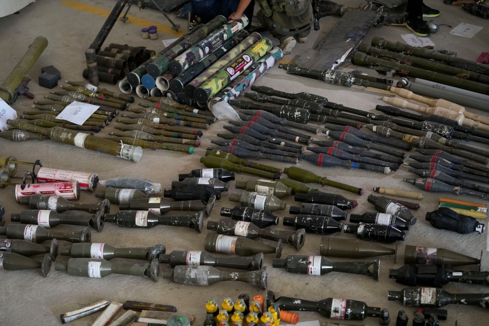 Israel has seized a haul of weapons from terror group Hamas since the start of the war