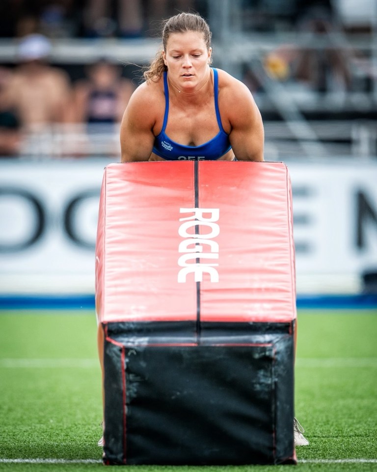 Laura flipping a 'Pig' at a competition