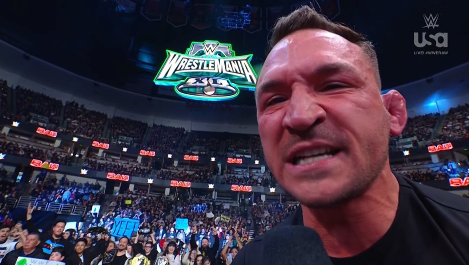 Michael Chandler called out Conor McGregor live on WWE Raw