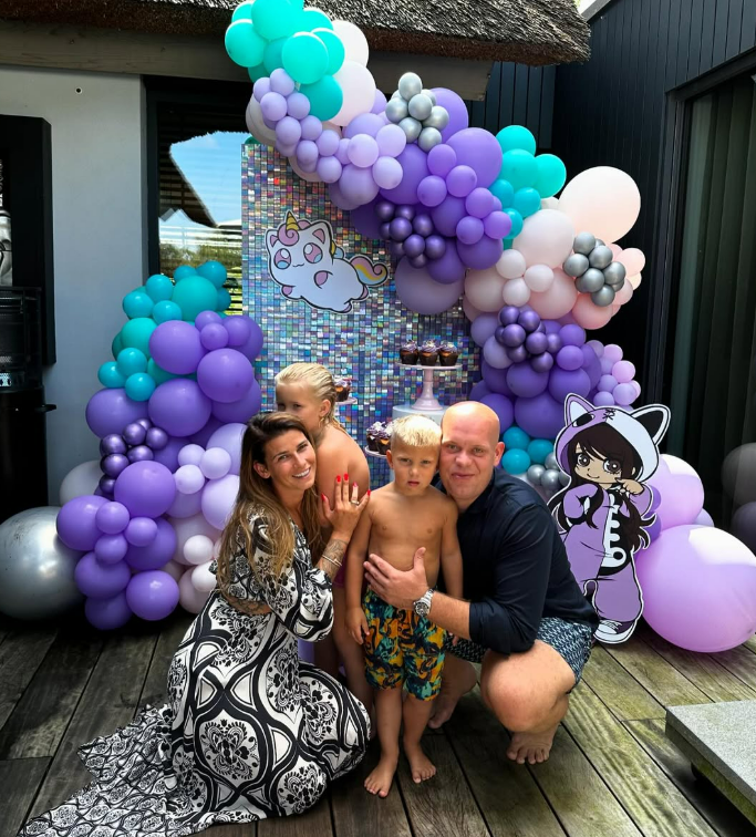  Michael van Gerwen's kids are called Zoe, 7, and Max, 4