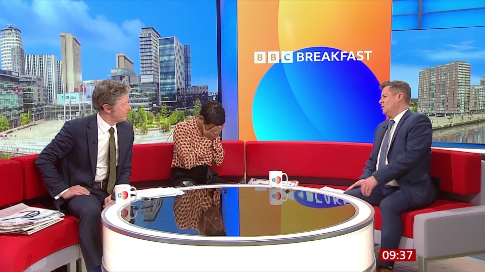 Naga sneezed live on air this morning on BBC Breakfast