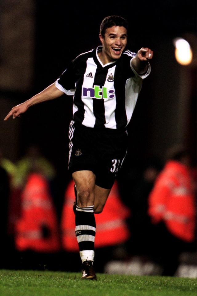 Robert spent five years at St James' Park, scoring ten Premier League free-kicks