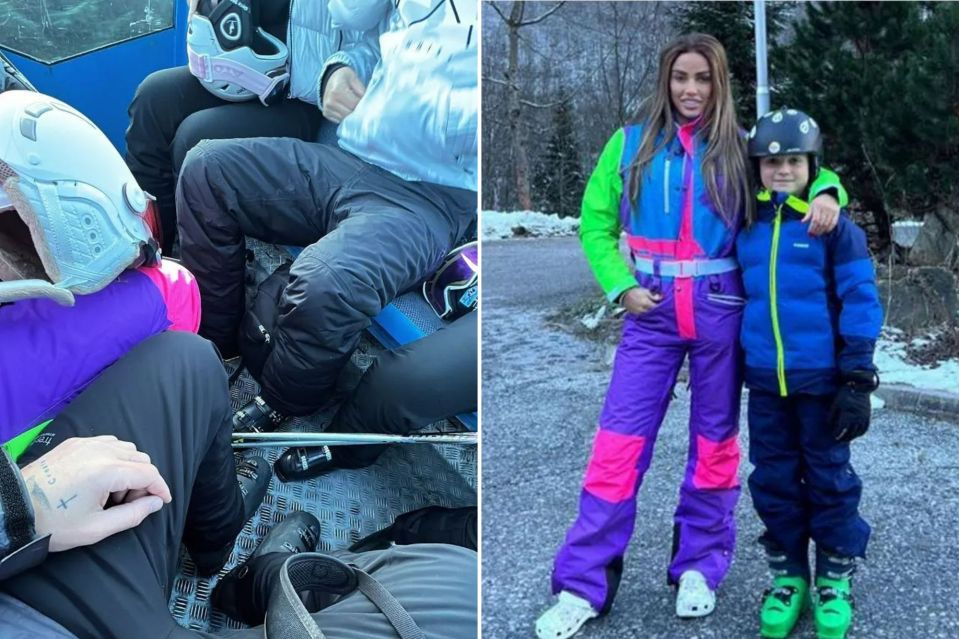 JJ was seen with someone wearing the same ski suit Katie was previously snapped in