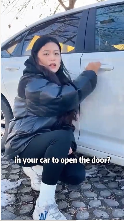 A woman revealed how to open a car if the keys aren't working