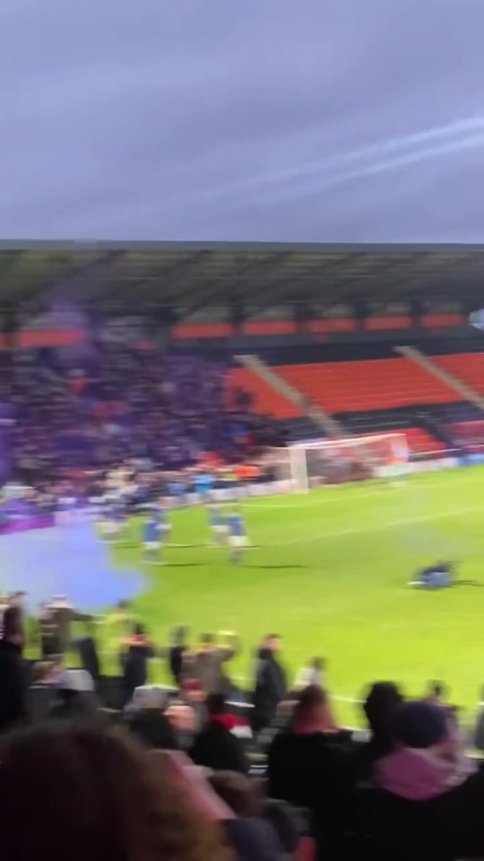 The Non-League match between Barnet and Wealdstone descended into a chaos after a 100th minute equaliser