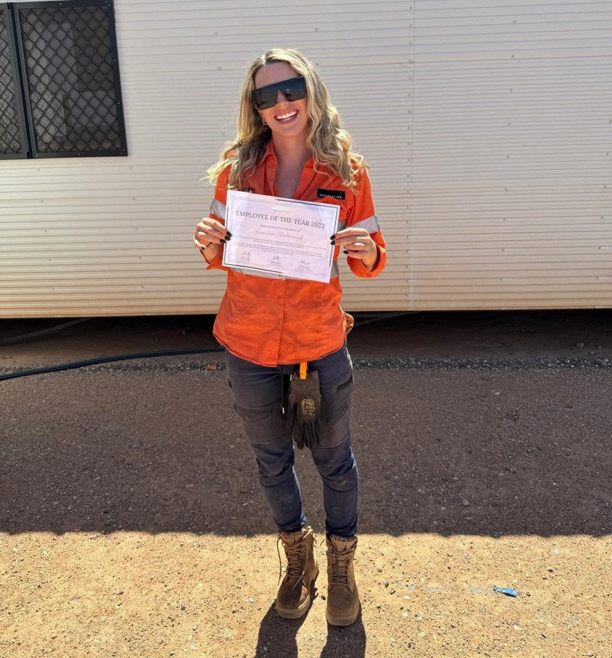 Gráinne has already been awarded "employee of the year" in her new job where she drives trucks for 12 hours a day