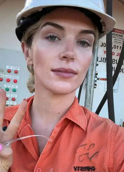 Gráinne Gallanagh has swapped the catwalk to work at a construction mine in western Australia