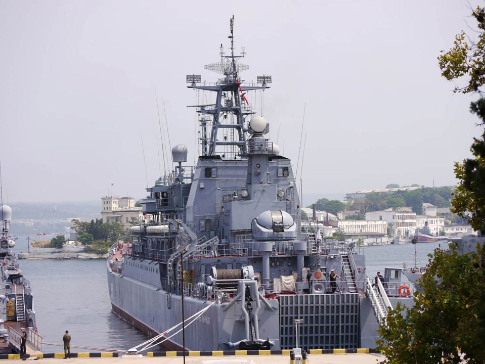 Caesar Kunikov landing ship, part of the Russian Black Sea Fleet